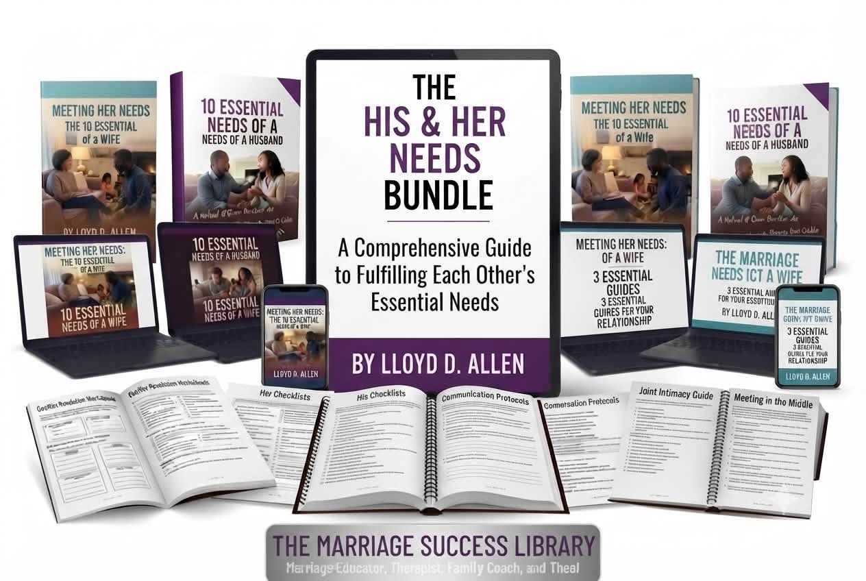 The His & Her Needs Bundle by Lloyd D. Allen — ebooks, checklists, communication protocols, and the Marriage Success Library